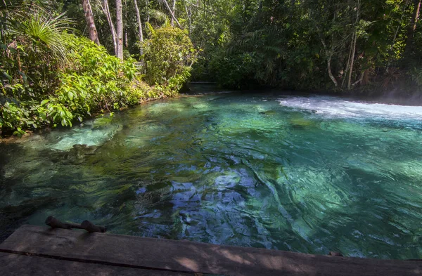 Formiga Nehri Kristal Berrak Sular Turkuaz Rengi Mevsimde Çok Kalabalık — Stok fotoğraf