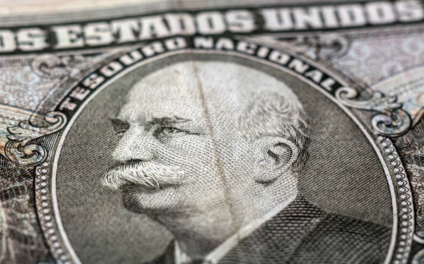 Detail Cruzeiros Bill Old Brazilian Currency — Stock Photo, Image
