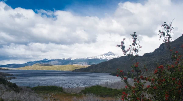 Jezero Nordenskjold Krajina Trekking Okruh Patagonia Chile — Stock fotografie