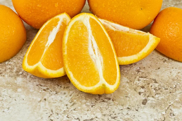 おいしい新鮮なオレンジ セグメント — ストック写真