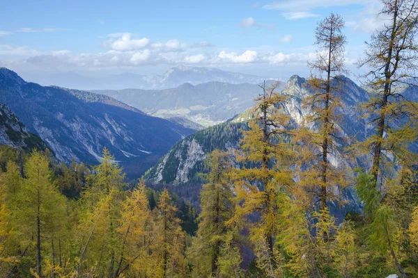 Wycieczka z Vrisc do pięknej Slemenova Spica w Alpach Juian — Zdjęcie stockowe