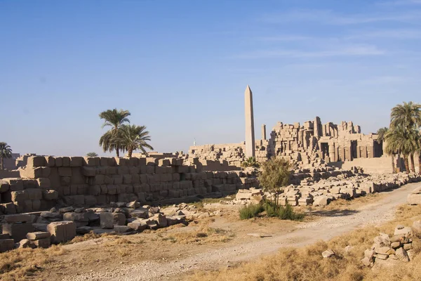 Руины храма Карнак, Египет . — стоковое фото