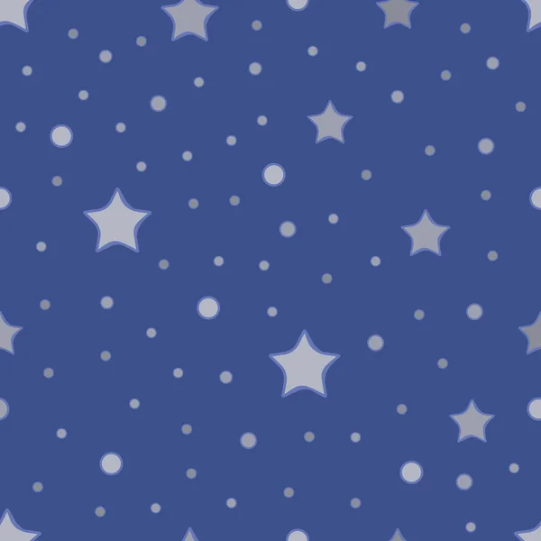 Vector Space Pattern Stars — Stock Vector