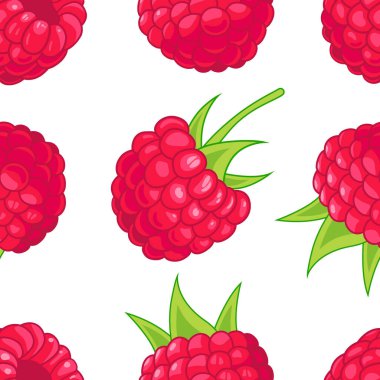 Yaz ahududu ile vektör deseni