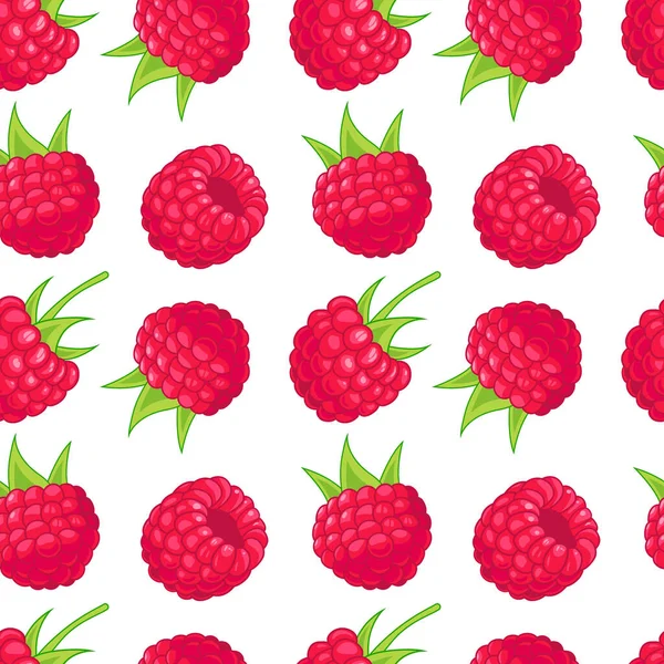 Modèle Framboise Illustration Vectorielle Simple — Image vectorielle