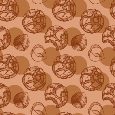 Çerez deseni, basitçe vektör illüstrasyonu   