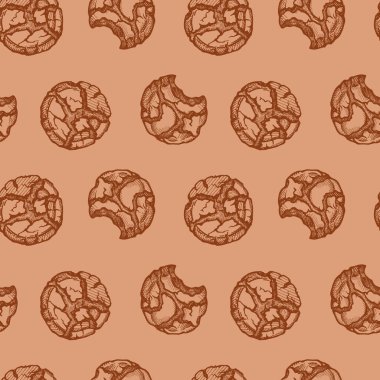 Çerez deseni, basitçe vektör illüstrasyonu   