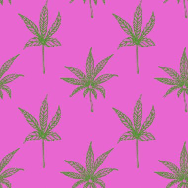 Esrar yapraklı kusursuz vektör arkaplanı