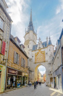 Auxerre eski kasaba sahnede