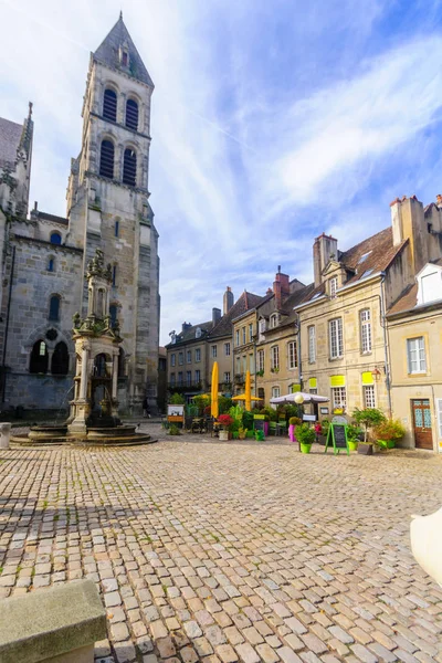 Catedral de San Lázaro, en Autun — Foto de Stock