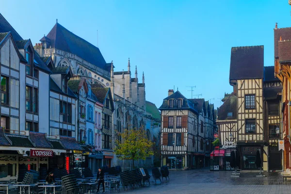 Старе місто Troyes — стокове фото