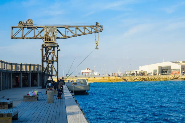 Tel-Aviv Port scene — Stockfoto