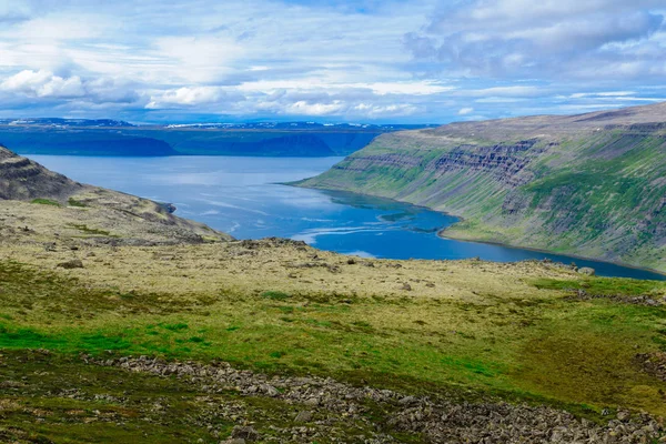 Landskap med Dynjandisheidi — Stockfoto