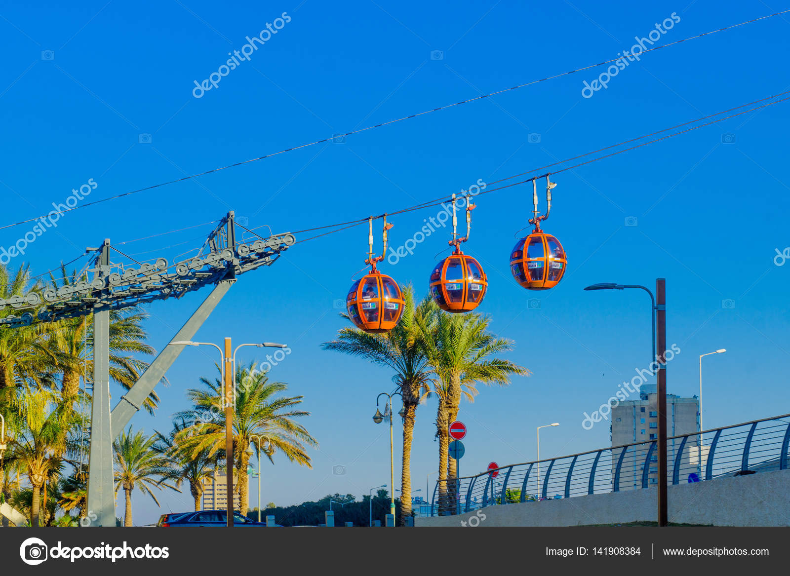 Cable car, in Haifa Stock Editorial Photo © RnDmS 141908384