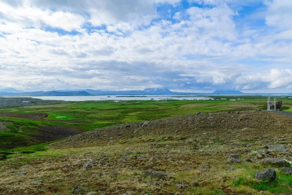 Lake Myvatn görünümünü — Stok fotoğraf