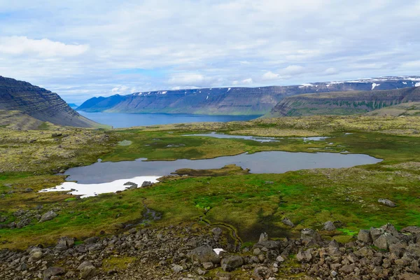 Landskap med Dynjandisheidi — Stockfoto