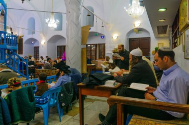 Purim eski Abuhav Sinagogu, Safed (Tzfat), İsrail