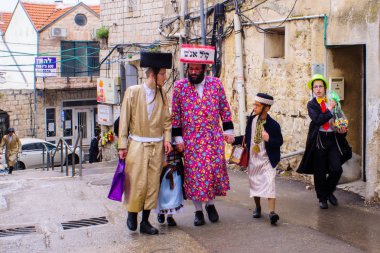 Purim 2017 yılında Mea Shearim, Jerusalem