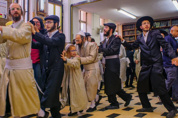 Purim 2017 yılında Mea Shearim, Jerusalem — Stok fotoğraf