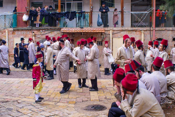 Purim 2017 in mea shearim, jerusalem — Stockfoto