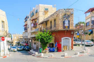 Wadi Nisnas neighborhood, in Haifa clipart