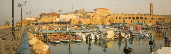 Fishing harbor in the old city of Acre (Akko) — Stock Photo, Image