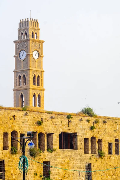 The clock tower in Acre (Akko) — Stock Photo, Image