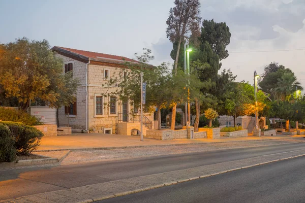 Colonia alemana al amanecer, en Haifa — Foto de Stock