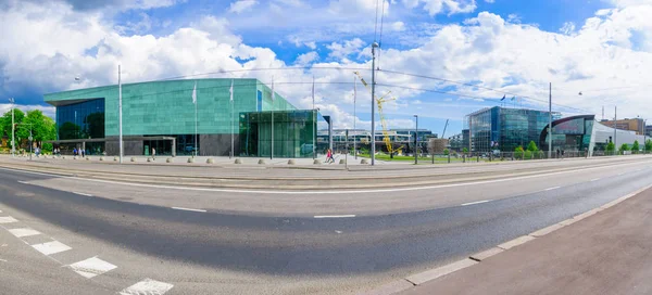 Helsinki Music Center (Musiikkitalo), en het Museum van Contempo — Stockfoto