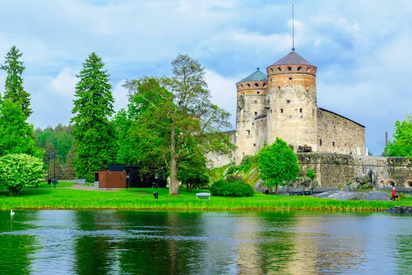 Castillo de Olavinlinna, en Savonlinna — Foto de Stock