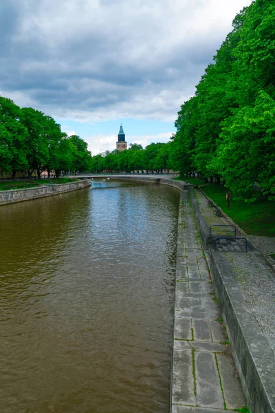 Turku のオーラの川 — ストック写真