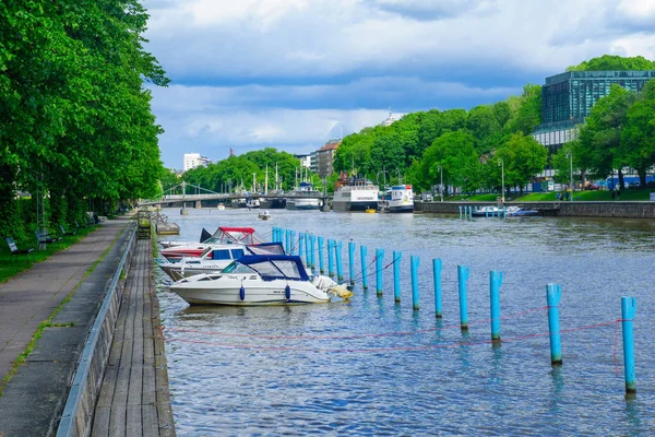 Aura rivier, in Turku — Stockfoto