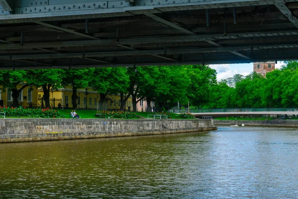 Aura Fluss, in Turku — Stockfoto