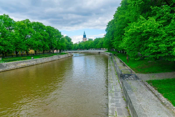 Turku のオーラの川 — ストック写真