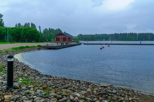 Seenlandschaft in Savonranta, in der Savanne des Nordens — Stockfoto