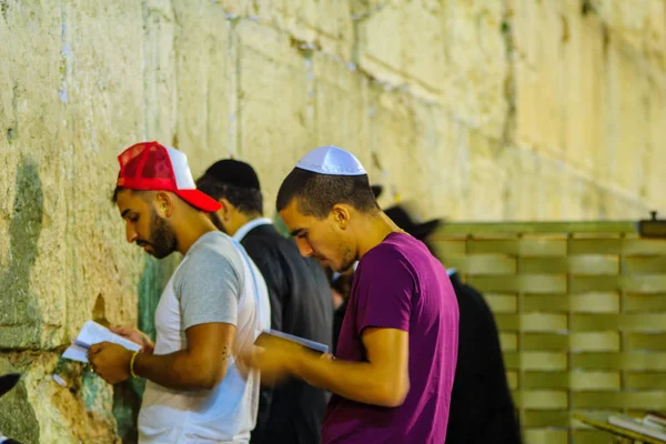 Gece sahne Western Wall