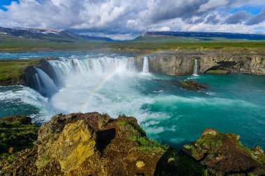 Godafoss şelale manzarası