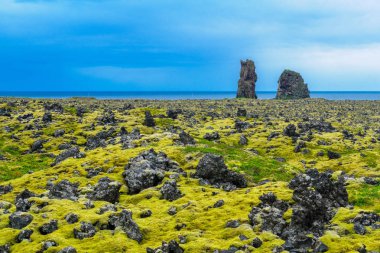 Snaefellsnes Yarımadası'nda volkanik manzara
