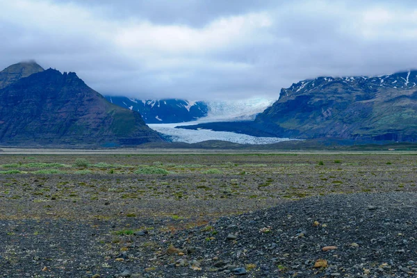 Skaftafellsjokull gletsjer, Zuid-IJsland — Stockfoto