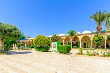 El-Jazzar Mosque (the white mosque) in Acre (Akko) clipart