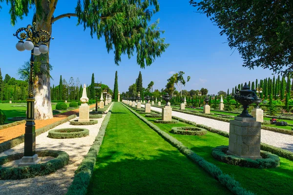 Jardines de Bahai, en Acre (Akko ) — Foto de Stock