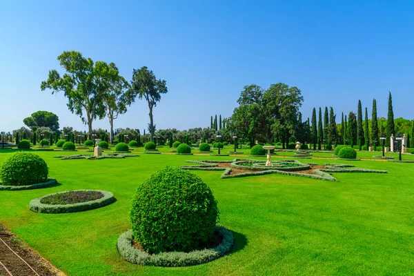 Сады Бахаи в Акри (Акко) ) — стоковое фото