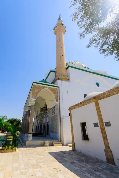 El-Jazzar moské (den vita moskén) i Acre (Akko) — Stockfoto