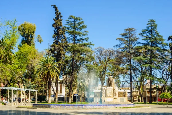 Plaza Espana (Spanje-plein), in Mendoza — Stockfoto