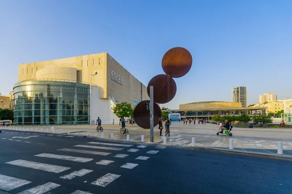 Ha-Bima square and Leonard Bernstein square, in Tel-Aviv — Stock Photo, Image