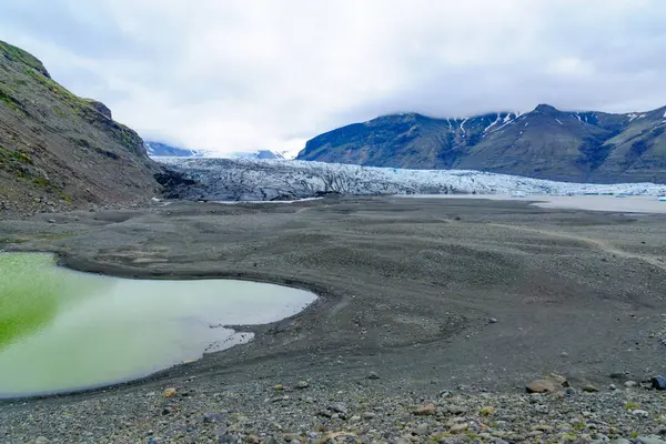 Skaftafellsjokull παγετώνας, Νότια Ισλανδία — Φωτογραφία Αρχείου