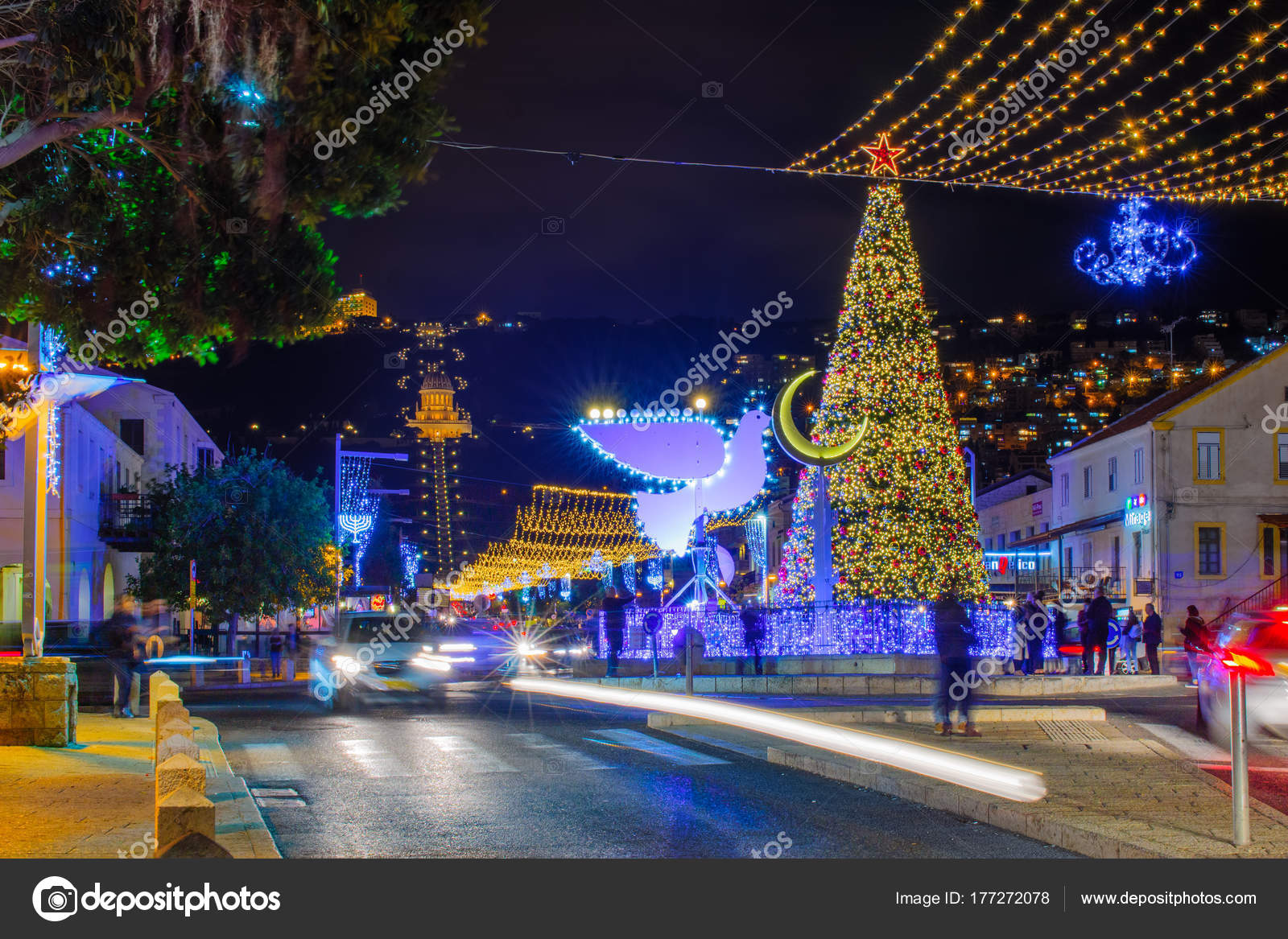 假期在海法—— 库存社论照片© RnDmS #177272078