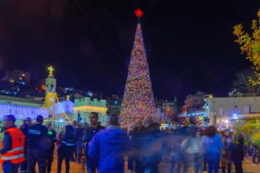 Noel 2017 yılında Mary Well Meydanı, Nazareth