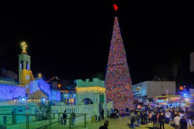Noel 2017 yılında Mary Well Meydanı, Nazareth