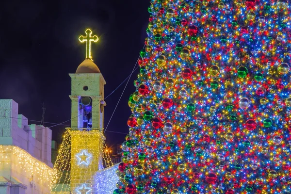 Navidad 2017 en la plaza Mary Well, Nazaret —  Fotos de Stock